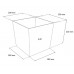 Blumentopf in Rattan-Optik RATO LOW quadratisch ohne Einsatz ca 7l anthrazit DRTS200L