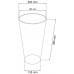 Prosperplast TUBUS SLIM BETON Effect Blumentopf 20cm, 8l, Beton DTUS200E