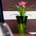 URBI TWIST Blumentopf m. Einsatz viereckig orange transparent H 27 cm DURD140P