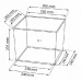 Prosperplast RATO SQUARE Blumentopf inkl. Einsatz 26cm, 27l, weiß DRTS265