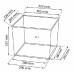 Blumentopf RATO SQUARE SET 32 cm selbstfassend 21/49 l, Rattan braun DRTS325S