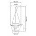 AGRO Hängeampel 1,2 l, 18 cm Terrakotta DAGW2-R624