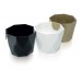 Blumentopf ROCKA H:10 cm, weiß DROC125
