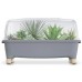 Prosperplast RESPANA PLANTER WOOD LOW Heimgewächshaus 77 cm, anthrazit ISEW780