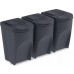 Prosperplast SORTIBOX Mülleimer Mülltrennsystem Abfalleimer Behälter 3x35l,Anthrazit IKWB3
