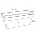 Prosperplast CUBE CASE Blumenkasten 39,2x18,2x16cm, Anthrazit DCUC400