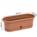 PROSPERPLAST PLASTICA Blumenkasten 28 x 12 x 10 cm, terracotta DKP1-R624