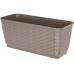 Prosperplast RATOLLA P Blumenkasten mit Untersetzer 49,2x17,2x17,4cm mocca DRL500P-7529U