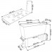 B-Ware (ohne Einsatz) RATO CASE HIGH Blumenkasten 80 cm Braun+Standfuß