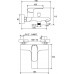 RAVAK FLAT FL 022.00/150 Badewannenarmatur zur Wandmontage 150 mm X070119
