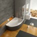 RAVAK ROSA II Badewanne 170 x 105 cm L snowwhite, C221000000