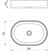 RAVAK CERAMIC 550 O SLIM Keramik-Aufsatzwaschbecken XJX01155001