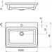 RAVAK COMFORT 600 Waschbecken XJX01260001