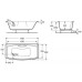 Roca Dama Senso Badewanne Sanitär-Acryl 170 x 80 cm, 210 l, 7247606000