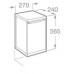 Roca Hall Unterschrank 27 x 56,5 x 24 cm, links, Eichenbaumholz 7856441611