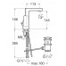 Roca L90 Waschtischstandarmatur mit seitlichem Griffhebel, 75A4001C00