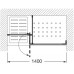 Roca Axis Walk-in Duschkabine 140 x 70 x 200 cm, Einbau, rechts 7M314R4012