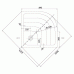 RAVAK KASKADA RONDA 80 LA Duschwanne 80x80 cm A214001220