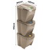 Prosperplast SORTIBOX ECO WOOD Mülltrenner 3x25l, naturo IKWB25S3W