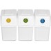 Prosperplast SORTIBOX II Müllsortierer Mülltrennsystem 3x25l, weiß ISWB25S3