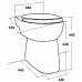SANIBROY Sanicompact 43 eco + Silence WC mit integrierter Hebeanlage