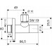 Schell Eckventil Stile 1/2", verchromt, 053760699