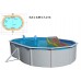 INTEX Stahlwandpool Set Nuovo de Luxe oval 550 x 366 x 120 cm 011250 + Sandfilteranlage 