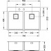 ALVEUS Stylux 30 F Küchenspüle, Edelstahl, 755 x 510 mm 1084291F