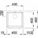 BLANCO Subline 400 - U Küchenspüle mit Exzenter 515762