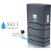 Prosperplast AQUA TOWER Regenwasserbehälter 350l, Anthrazit IDTC350