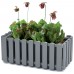 Prosperplast BOARDEE FENCYCASE W Hängeblumentopf 58x18x16,2cm, braun DDEF600W-R222