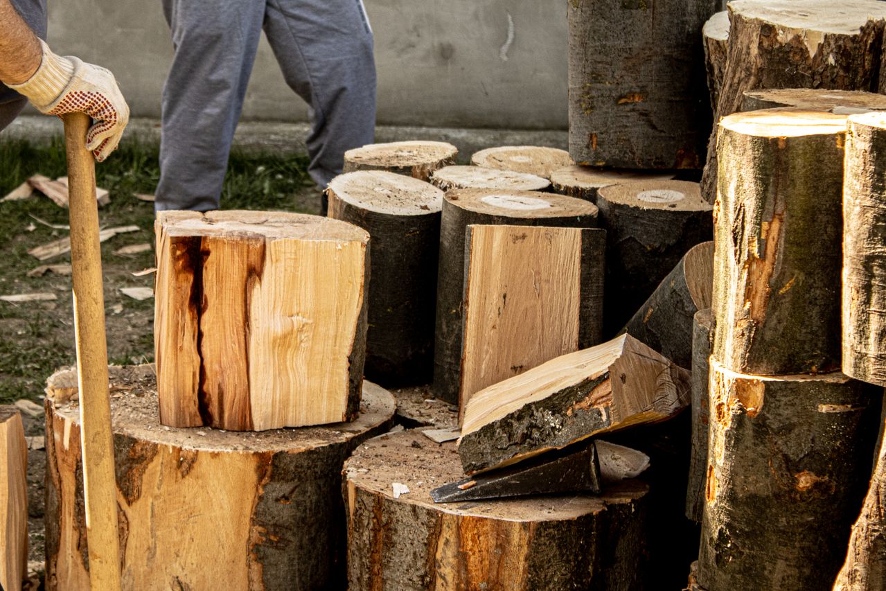 Gespaltenes Holz